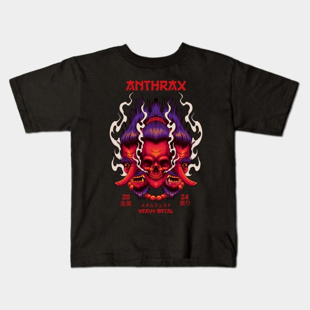anthrax Kids T-Shirt by enigma e.o
